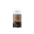 Aerosol scent spray can with 'OUDI' branding on a white background